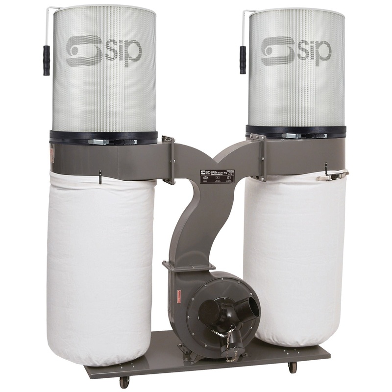 SIP 3HP Double Bag Dust Collector Package  3900m/hr Airflow | SIP-01994