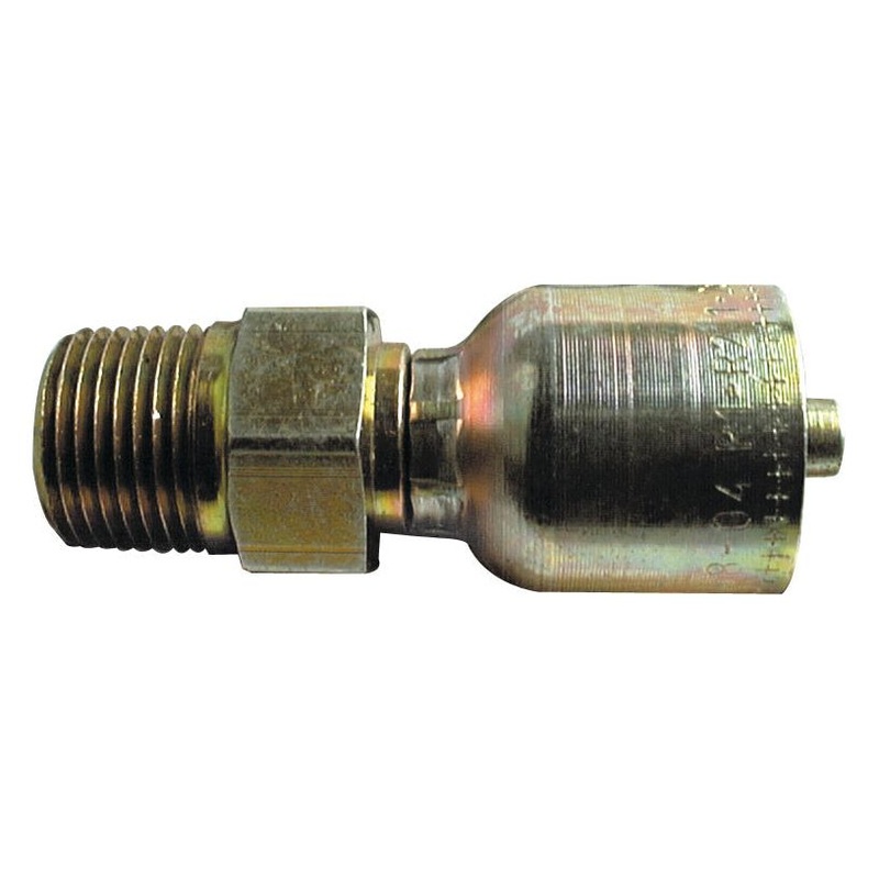 Parker NPTF Hose Insert 5/16'' x 3/8'' x 18 Male Straight Pipe - S.3510605