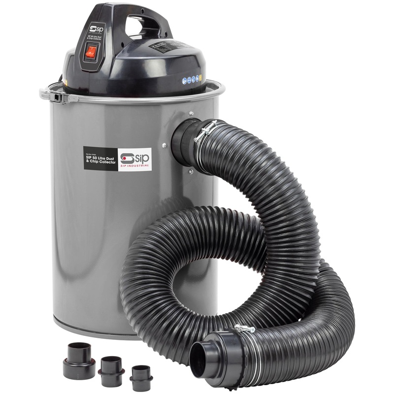 SIP 50ltr Dust Collector with 5m Filtration & Hose Set - 01923