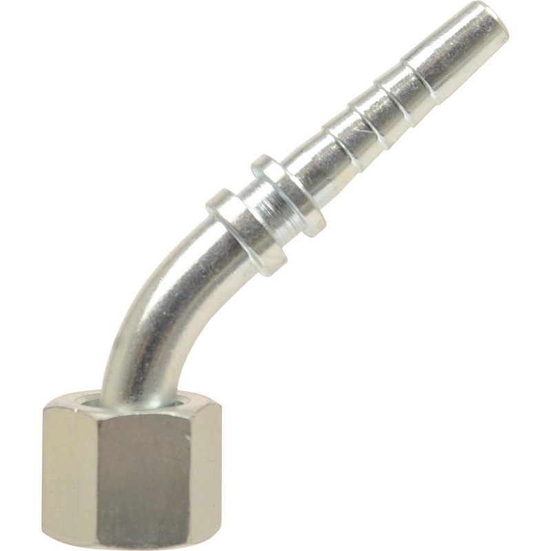 Dicsa Metric 24/60 Hose Insert 3/8'' x M18 x 1.5 (12L) 135 Swept Swivel | Sparex Part No.S.116883