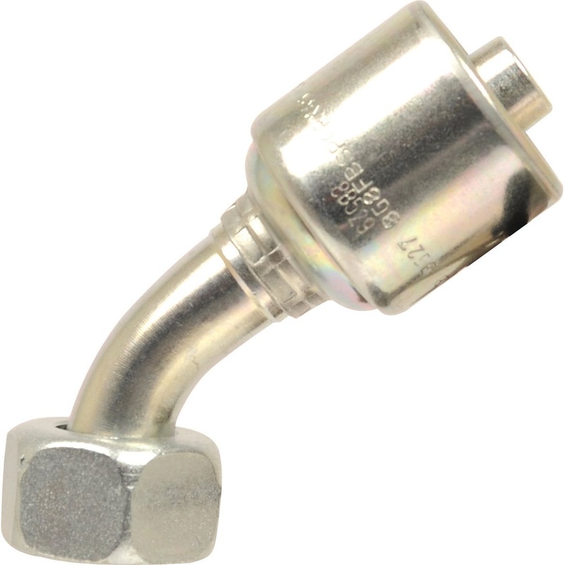 Gates BSP 60 Hose Insert 1/4'' x 1/4'''' Female 135 Swept Swivel - S.116132
