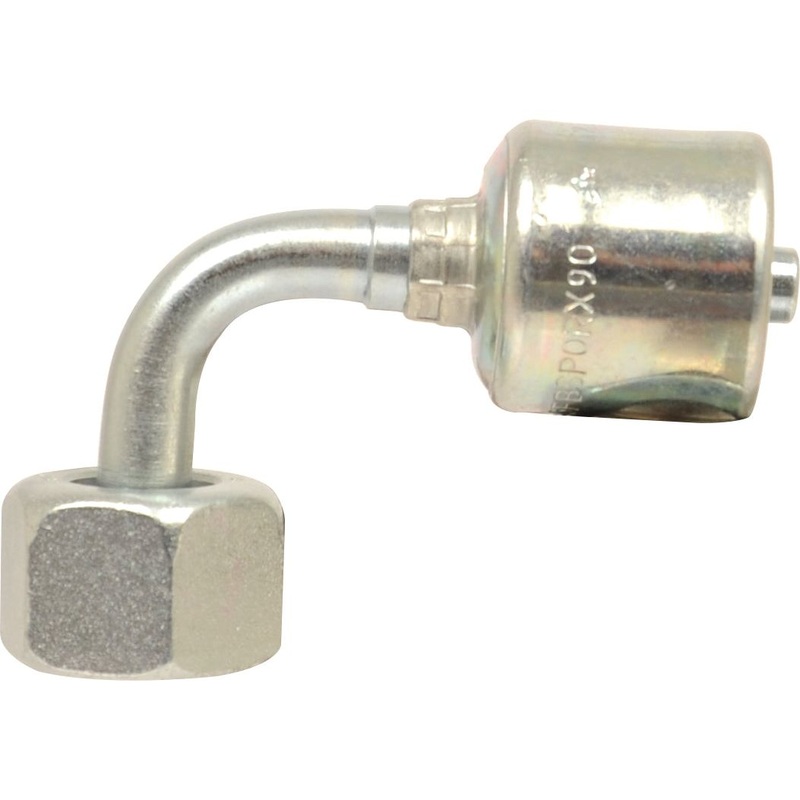 Gates BSP 60 Hose Insert 1/2'' x 5/8'''' Female 90 Swept Swivel - S.116150