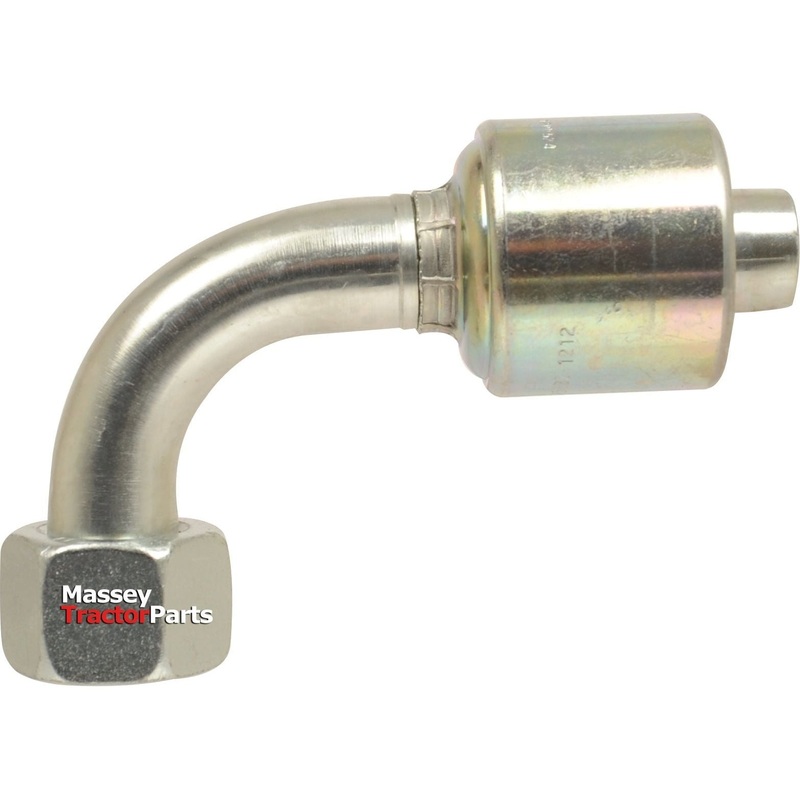 Gates BSP 60 Hose Insert 3/8'' x 1/2'' Female 90 Swept Swivel - S.116148