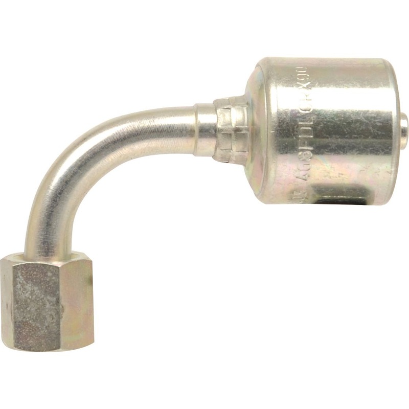 Gates Metric 24 Hose Insert 1/4'' x M18 x 1.50 Female 90 Swept Swivel - S.116345
