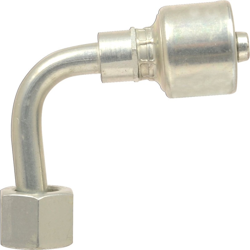 Gates ORFS Hose Insert 1/2'' x 1 3/16'''' Female 90 Swept Swivel - S.116427