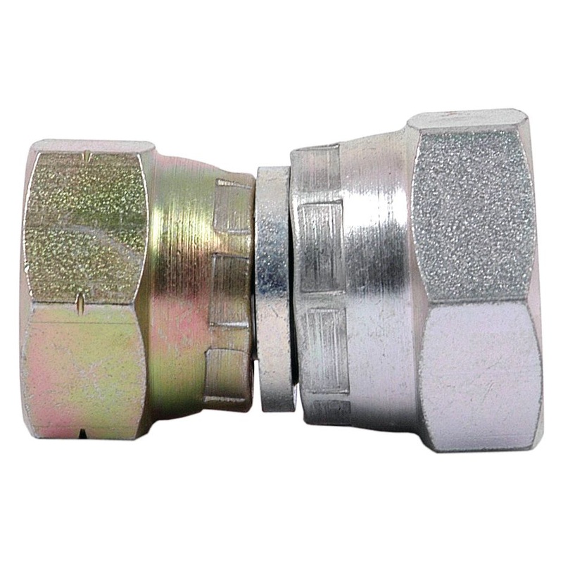 Hydraulic Adaptor 1/2'' BSP Swivel Female x M18x1.50 Metric Swivel Female | Sparex Part No.S.12016