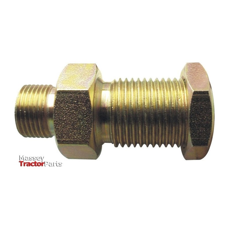 Hydraulic Adaptor 1/4'' BSP Male x 1/4'' BSP Male Bulkhead with Locknut | Sparex Part No.S.11947