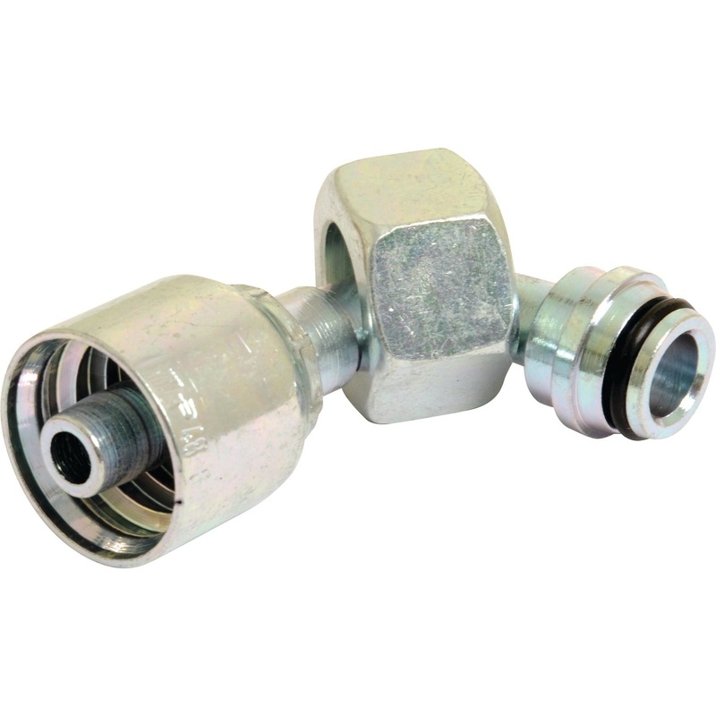 Parker Metric Hose Insert 3/8'' x M22 x 1.50 Female 90 Swept Swivel Light Series - S.3332206