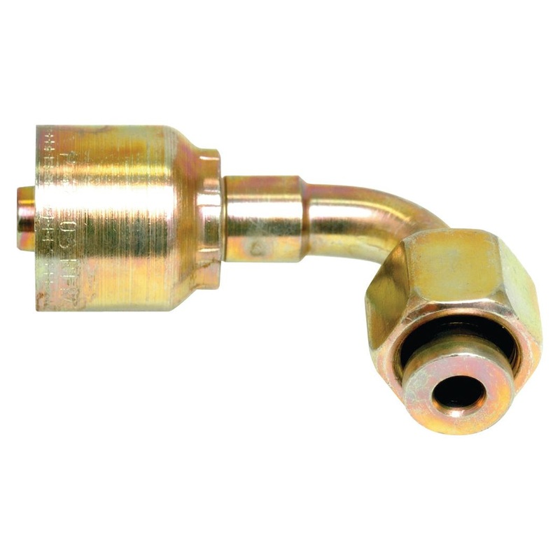 Parker ORFS Hose Insert 1/4'' x 9/16'' x 18'' Female 90 Swept Swivel (Long) - S.3820904