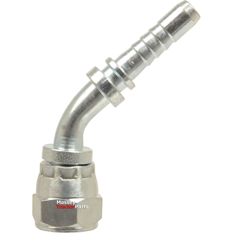 Dicsa JIC 37 Hose Insert 1/2'' x 7/8'' Female Thread 135 Swept Swivel | Sparex Part No.S.56107