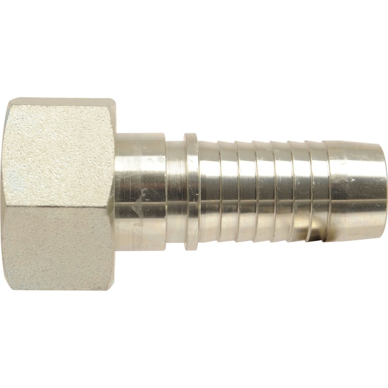 Dicsa Metric 24 Hose Insert 1/4'' x M14 x 1.5 (8L) Female Thread Straight Swivel With O-Ring | Sparex Part No.S.53321
