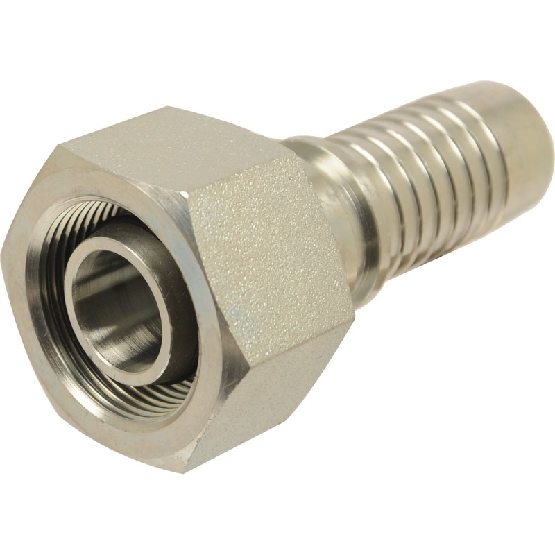 Dicsa Metric 24 Hose Insert 5/8'' x M26 x 1.5 (18L) Female Thread Straight Swivel With O-Ring | Sparex Part No.S.53326
