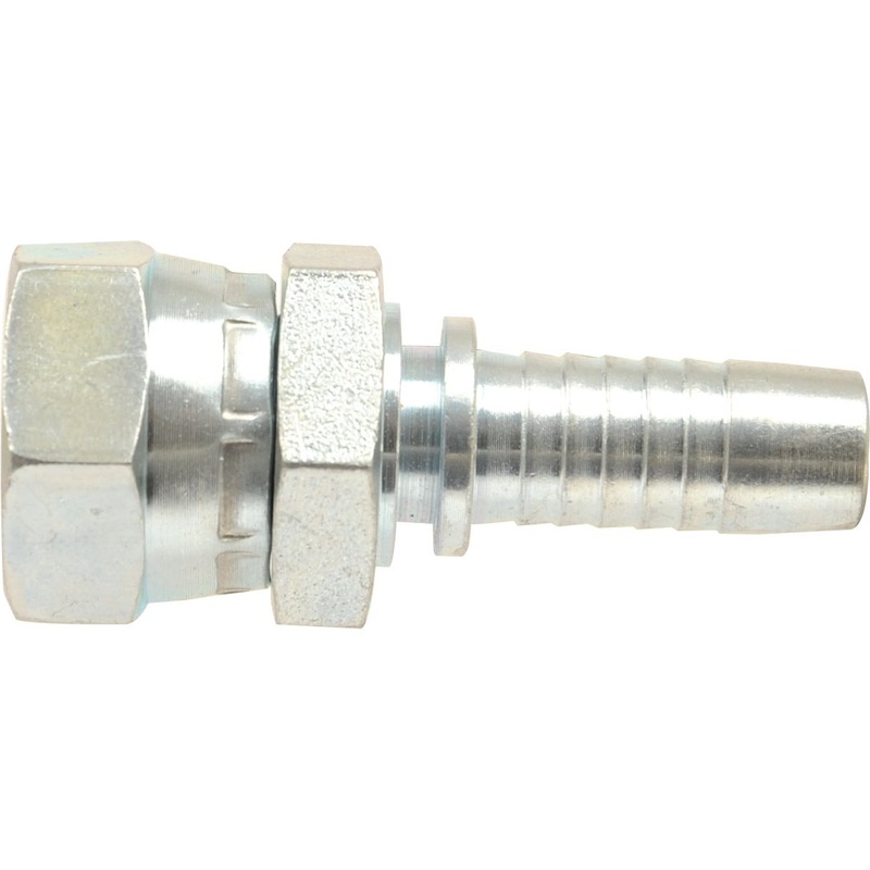 Dicsa Metric (Komatsu) 60 Hose Insert 5/8'' x M24 x 1.5 Female Thread Straight Swivel | Sparex Part No.S.116923