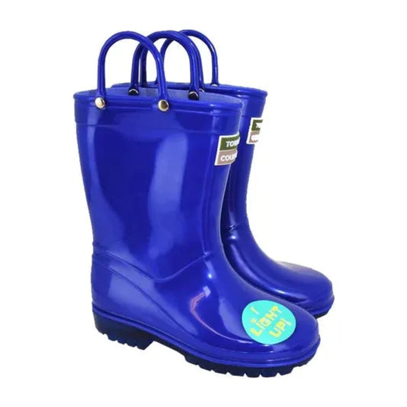 *SPECIAL PRICE* - Children's Light Up Wellies Red & Blue PVC Boots  TFW Sizes 713