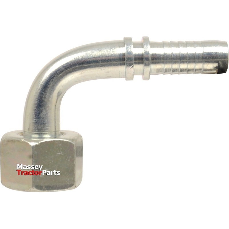 Dicsa Metric 24 Hose Insert 1/4'' x M16 x 1.5 (10L) Female Thread 90 Swept Swivel With O-Ring | Sparex Part No.S.13562