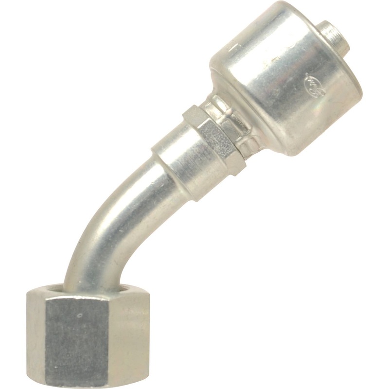 Gates ORFS Hose Insert 3/8'' x 11/16'''' Female 135 Swept Swivel - S.116397