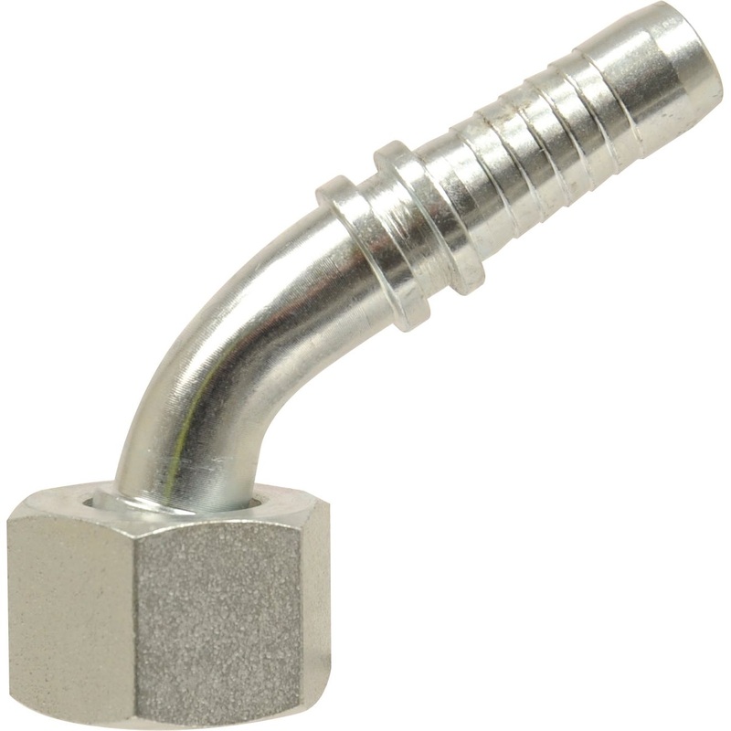Dicsa Metric 24 Hose Insert 1/2'' x M22 x 1.5 (15L) 135 Swept Swivel With O-Ring | Sparex Part No.S.53345