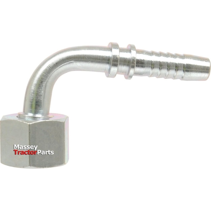 Dicsa Metric (French Gas) 24 Hose Insert 1/2'' x M24 x 1.5 Female Thread 90 Swept Swivel | Sparex Part No.S.116906