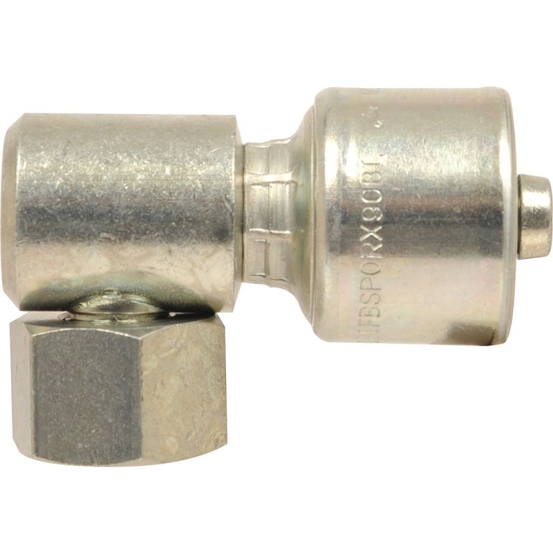Gates BSP 60 Hose Insert 3/8'' x 3/8'''' Female 90 Compact Swivel - S.116159