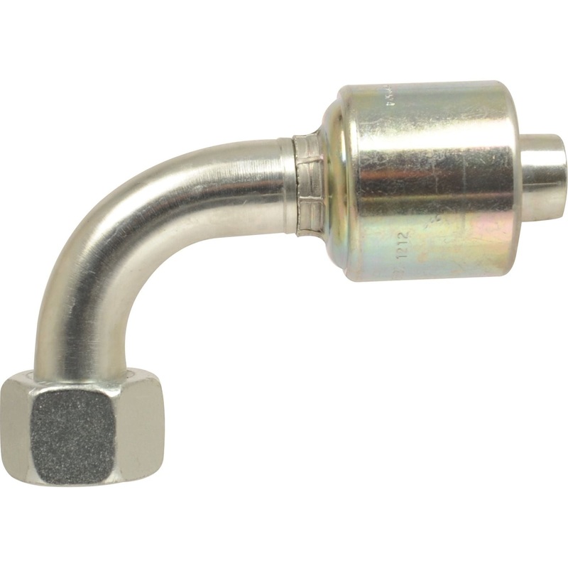 Gates BSP 60 Hose Insert 3/8'' x 3/8'' Female 90 Swept Swivel - S.116147