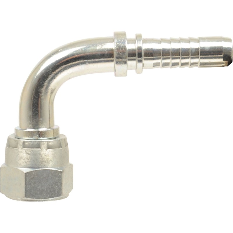 Dicsa JIC 37 Hose Insert 1/4'' x 1/2'' Female Thread 90 Swept Swivel | Sparex Part No.S.53129